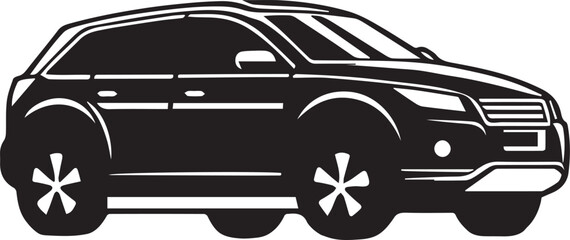 car silhouette vector art.