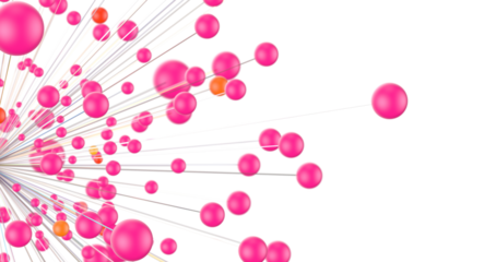 Global network. Blockchain. 3D illustration. Neural networks and artificial intelligence. Abstract