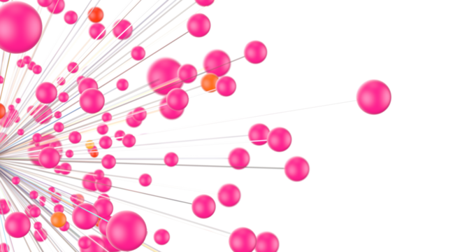Global network. Blockchain. 3D illustration. Neural networks and artificial intelligence. Abstract