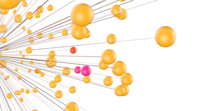 Global network. Blockchain. 3D illustration. Neural networks and artificial intelligence. Abstract