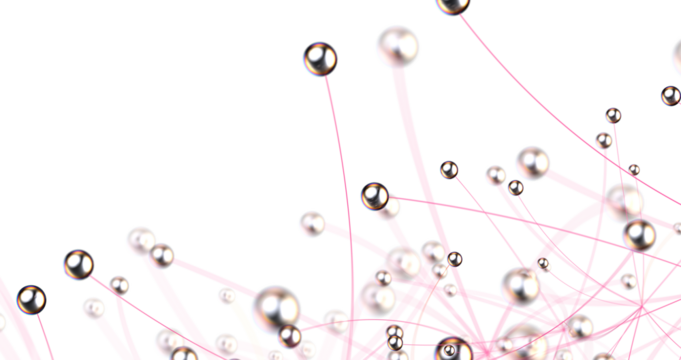 Global network. Blockchain. 3D illustration. Neural networks and artificial intelligence. Abstract
