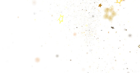 Abstract Gold and White Splatter