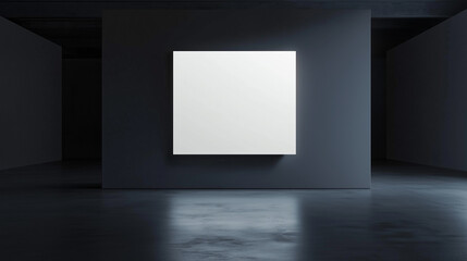 Versatile Advertising: Central White Square Billboard Mockup