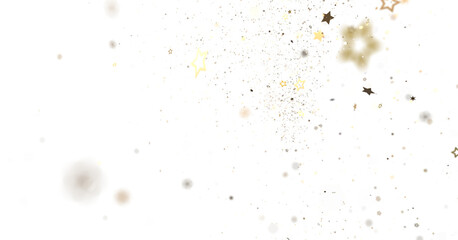 Shimmering Starry Christmas: Spectacular 3D Illustration Showcasing Falling Holiday Stars