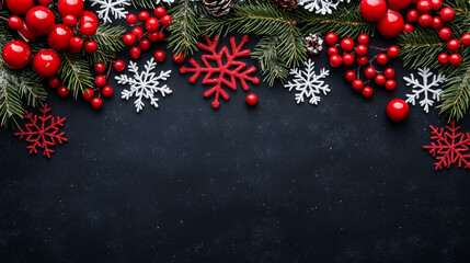 Winter themed background with copy space