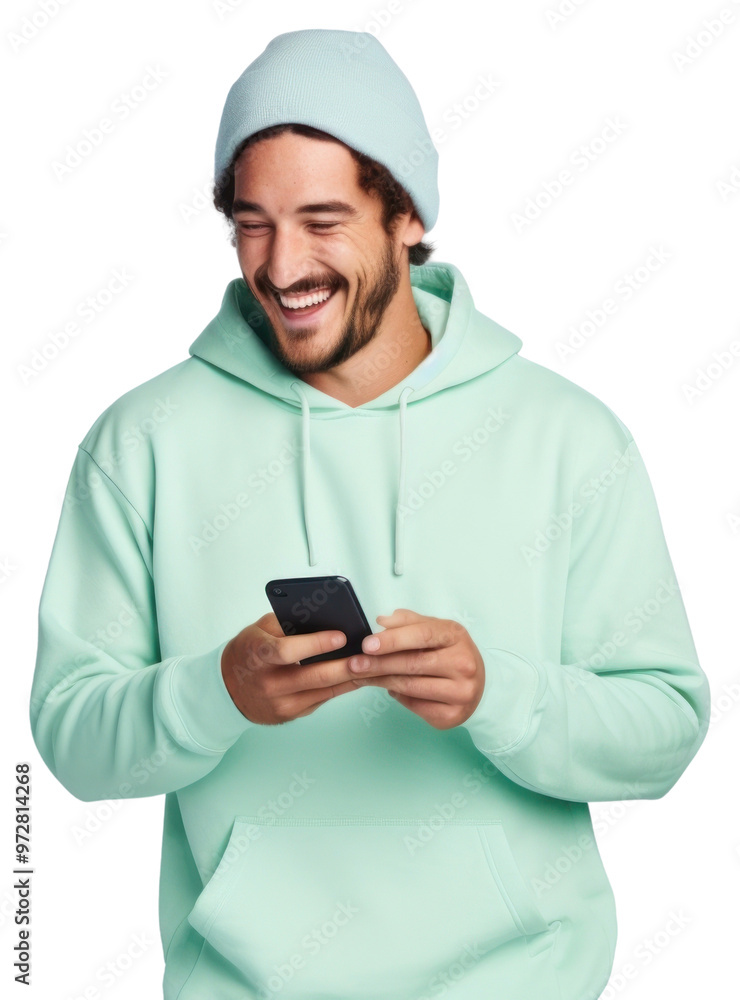 Sticker Phone case portrait sweatshirt laughing.