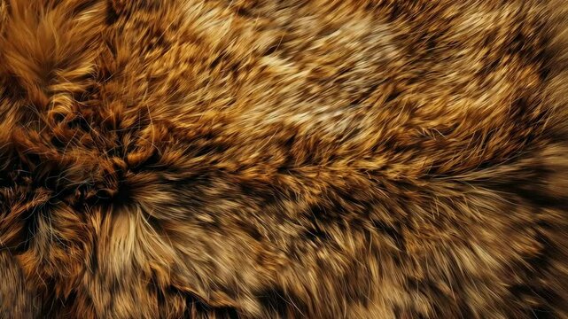 Close-up of a textured brown fur background showcasing natural patterns and colors