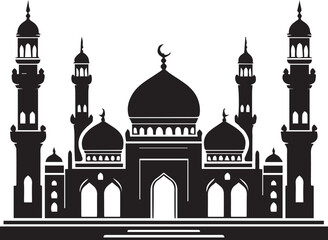 masjid silhouette vector art1.eps
