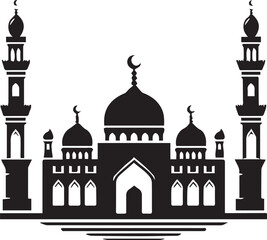 masjid silhouette vector art3.eps