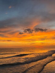 Florida sunset at a beach 