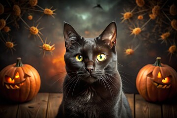 Chilling black cat halloween sounds and effects