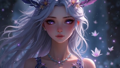 A Portrait of Mystical Elegance