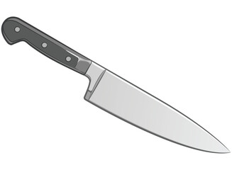 Knife Chef Top View Professional Kitchen