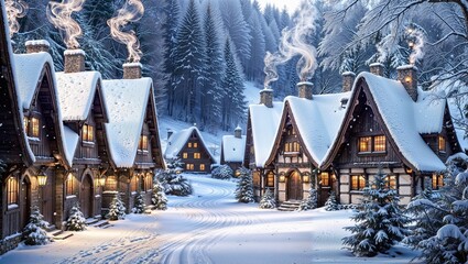 Winter Heaven in the Silent Forest