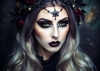 Obraz premium Dark magic makeup inspiration Halloween