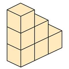 積み木のイラスト素材