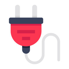 A beautiful design icon of plug