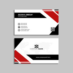 Professional business card design with elegant layout