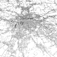 Fototapeta premium 3D illustration of city and urban in Treviso Italy 