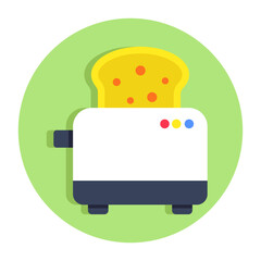 A beautiful design icon of toaster 