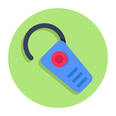 An icon design of ear Bluetooth 