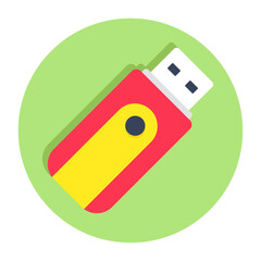 A trendy design icon of usb