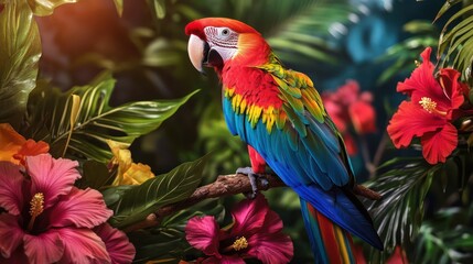 Fototapeta premium a parrot look at the camera