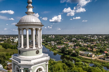 View of Tvetsa River and Torzhok city