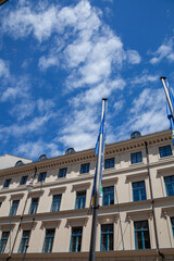 Münchner weißblauer Himmel
