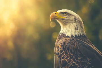 Loyalty Day Tribute USA Flag and Bald Eagle Design for your background bussines, poster.
