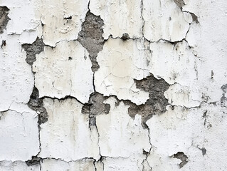 Obraz premium The wall is covered in cracks and peeling paint