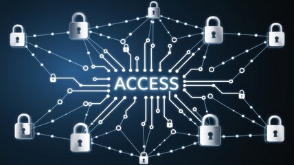 Cybersecurity Network Access Concept