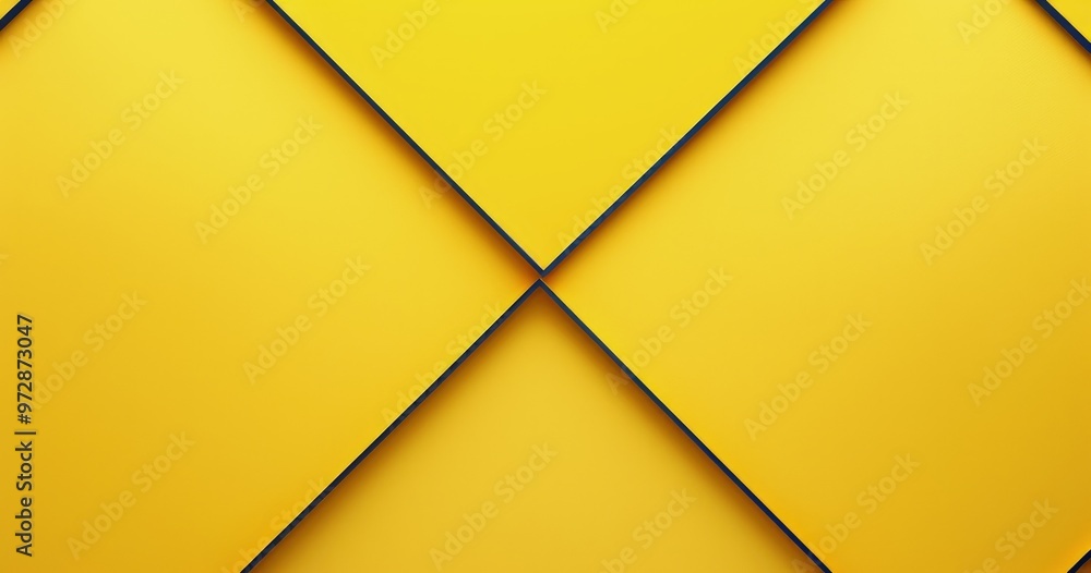 Poster a vibrant geometric pattern featuring yellow triangles arranged in a visually striking design.