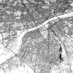 Fototapeta premium 3D illustration of city and urban in Warsaw Poland