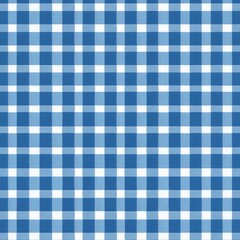 A blue and white checkered tablecloth, perfect for parties or special occasions