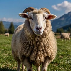 Fototapeta premium sheep generative ai