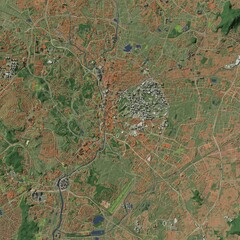 3D illustration of city and urban in Kuala Lumpur Malaysia