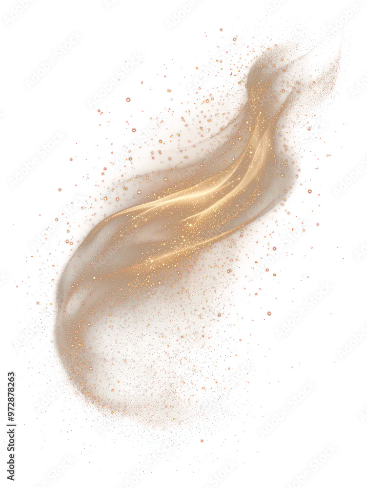 Wall mural png a magical glow background sparkling particles.