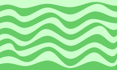 green stripe lines wave curves abstract background