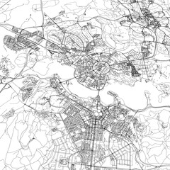 Obraz premium 3D illustration of city and urban in Canberra Australia