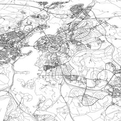 Naklejka premium 3D illustration of city and urban in Canberra Australia