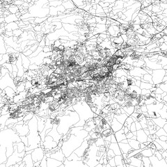 Fototapeta premium 3D illustration of city and urban in Braga Portugal