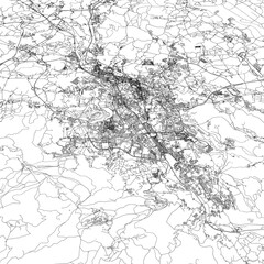 3D illustration of city and urban in Braga Portugal