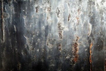 Naklejka premium gray metallic background, old metal texture aluminum or titanium , ai