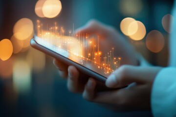 Advisor sending weekly financial health reports via secure messaging platform â€“ Real-time updates on Gen Z clientâ€™s spending and savings patterns, trust and personalized financial advice, digital