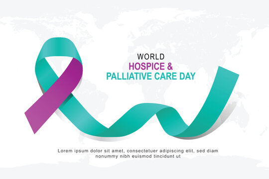 World Hospice and Palliative Care Day background.