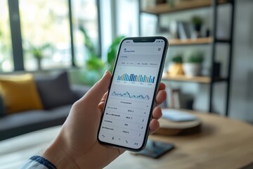 Close-up of mobile notifications delivering personalized weekly financial summaries â€“ Advisor tailoring insights based on spending habits, blending human advice with digital convenience, fintech