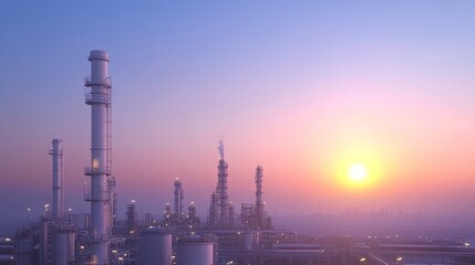 Obraz premium Industrial Sunset.