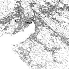 Fototapeta premium 3D illustration of city and urban in Lucerne Switzerland 