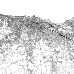 Fototapeta premium 3D illustration of city and urban in Lausanne Switzerland